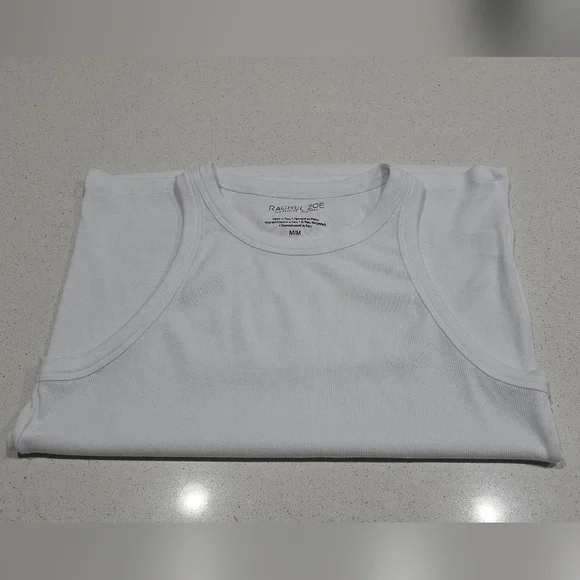 Great Condition. Rachel Zoe Sky Blue Ribbed Tank Top - Picture 5 of 7